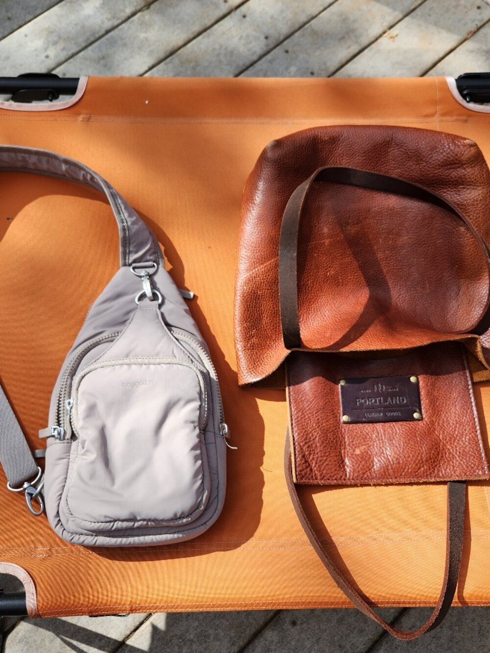 Baggalini Cross Body Bag and Portland Leather Good Small Tote